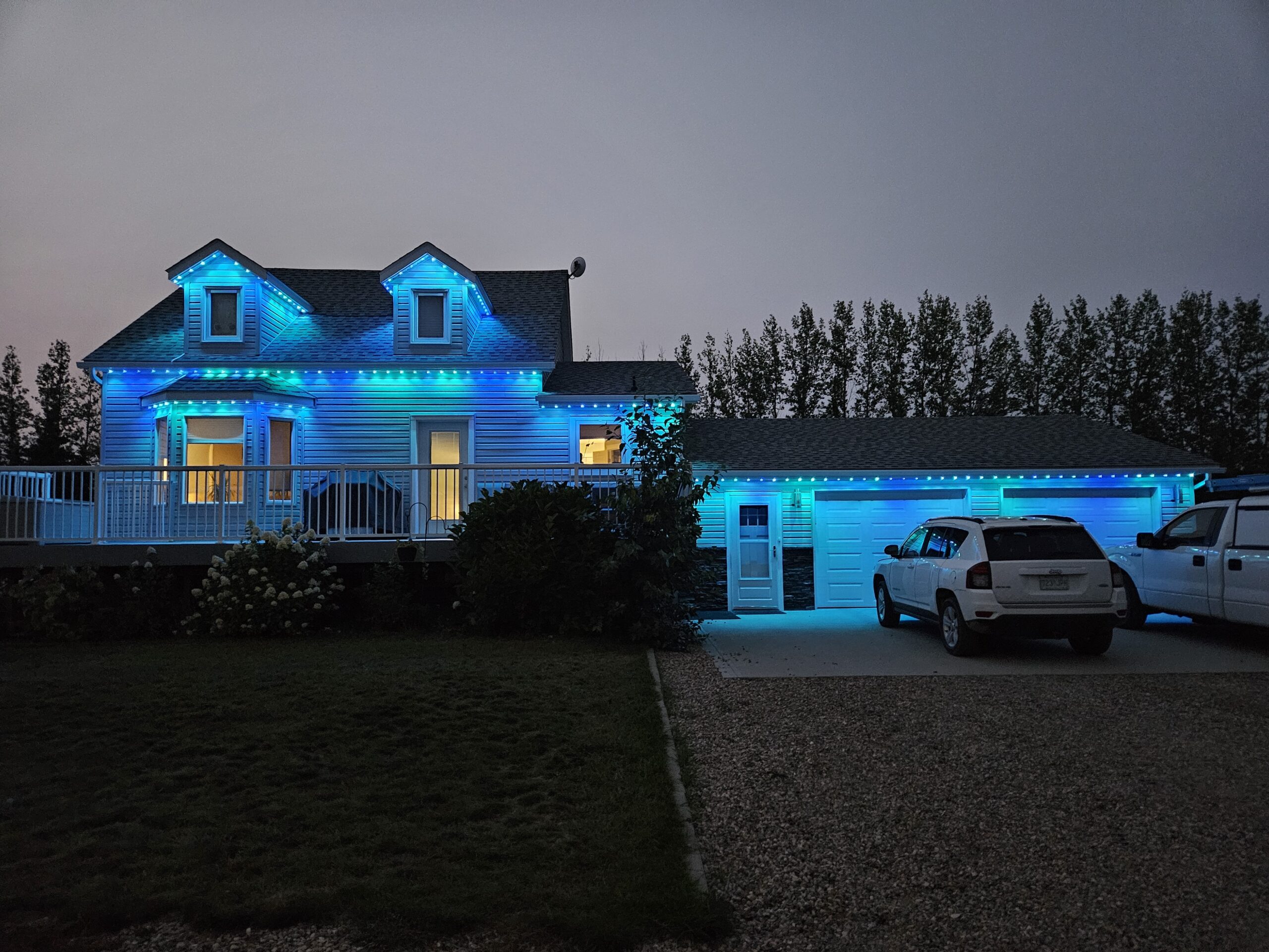 Oglo Happy Customer Home 4 - Permanent Soffit Lights